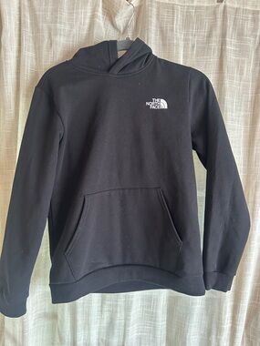 The North Face Black Hoodie with White Logo